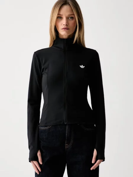 Adidas Originals hanorac cu pentru femei Essentials negru