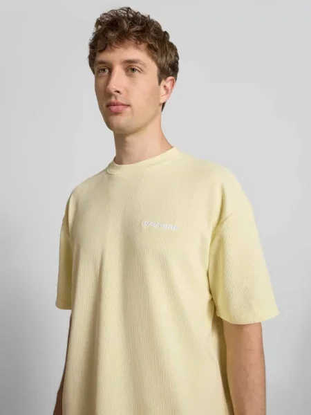 Oversized t-shirt z wyhaftowanym logo model Lagos' Pegador