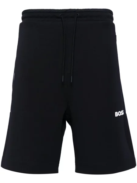 Pantaloni scurți Boss cu imagine negru
