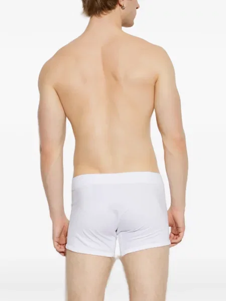 Pantaloni scurți Palm Angels cu imagine alb