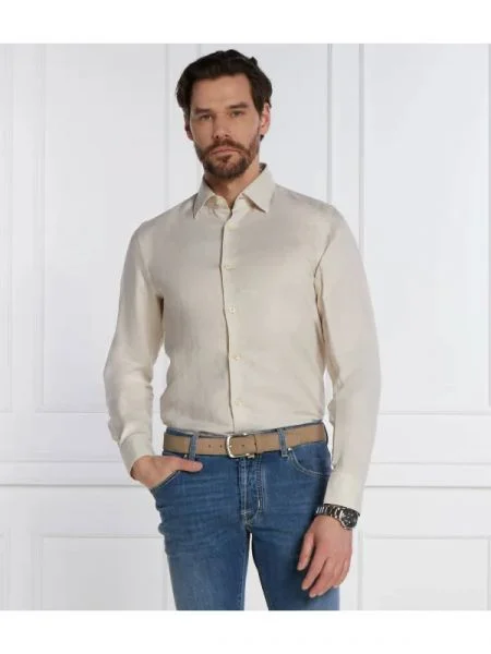 BOSS BLACK De in cămașă | Casual fit negru