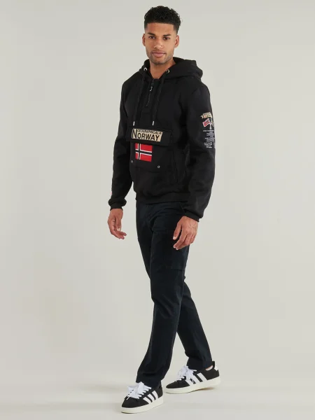 Mikina Geographical Norway čierna