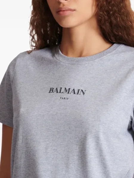 Tricou Balmain cu imagine gri