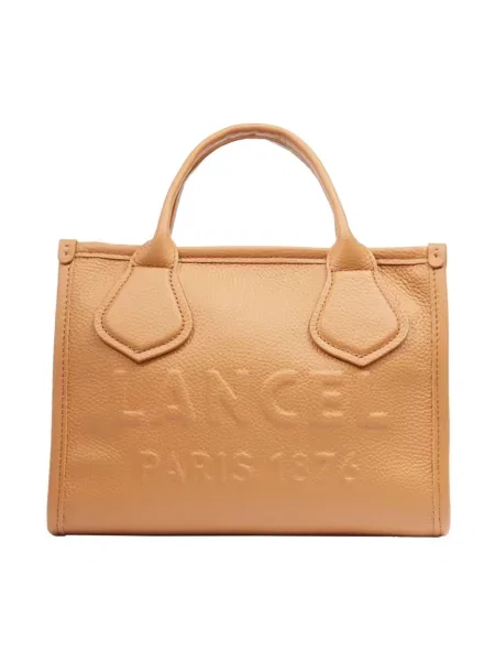 Shopperka Lancel skórzana brązowa