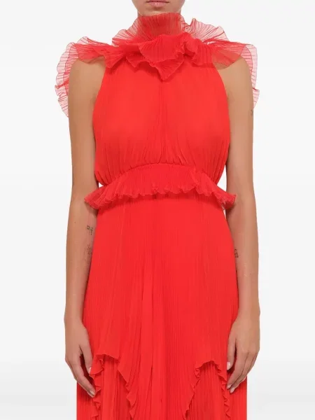 Rochie Givenchy cu volane roșu