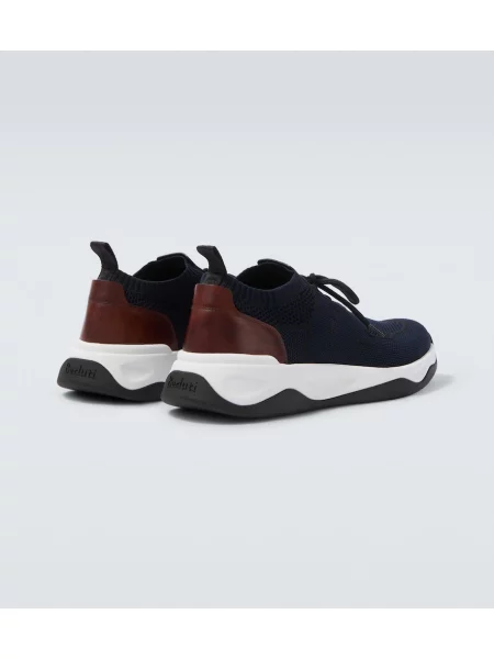 Sneakerși Berluti din piele albastru
