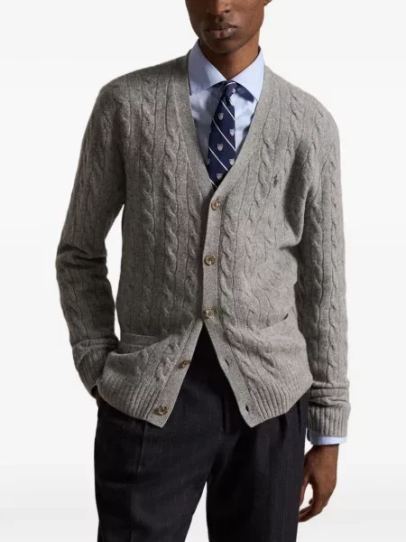 Șosete Polo Ralph Lauren cu broderie în carouri de flanelă verde