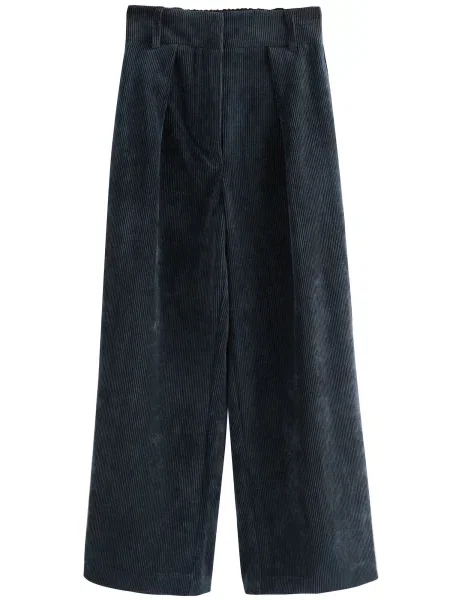 Next Hlače Corduroy petrol