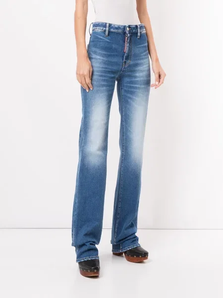Blugi evazați Dsquared2 evazate albastru
