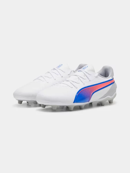 Дитячі Кросівки для спорту PUMA King Match Fg/ag Jr комбінований верх білий