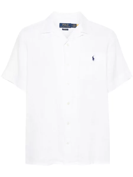 Svilena odgovarati polo majica Polo Ralph Lauren karirana plava