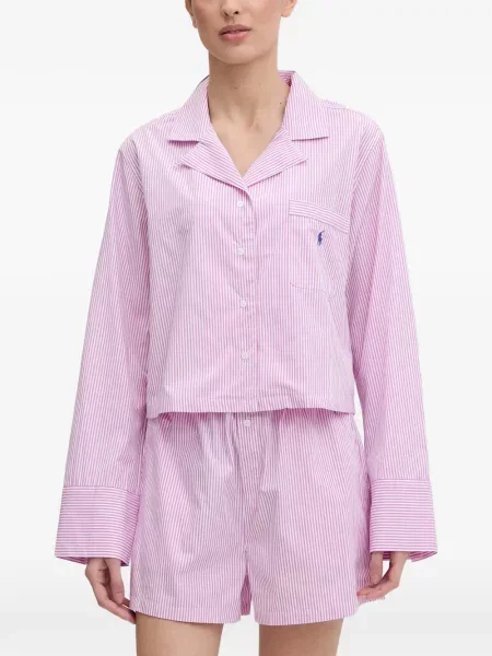 Είδος υφάσματος πιτζάμας Polo Ralph Lauren με κέντημα μπλε
