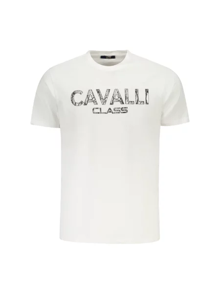 Koszulka Cavalli Class z krótkim rękawem biała