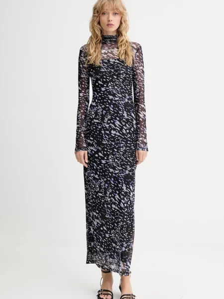 Karl Lagerfeld Jeans rochie maxi mulată negru