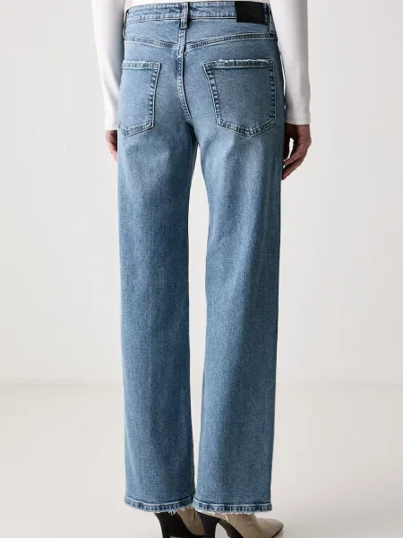 DKNY jeansy straight niebieskie