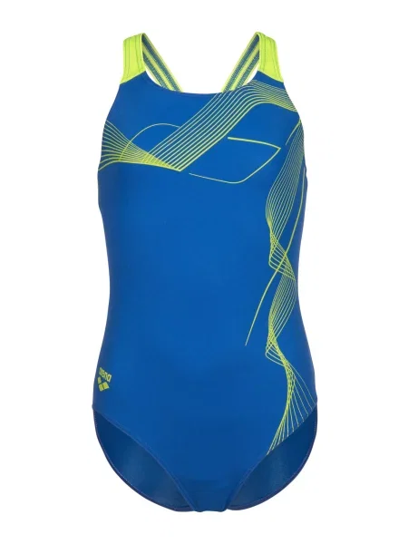 ARENA Costum de baie întreg / verde limetă albastru