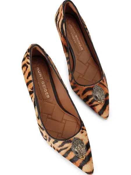 Kurt Geiger London salonarji usnjeni Belgravia Eagle Court Camel rjava