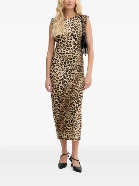 Rochie midi Lola_casademunt cu imagine cu model leopard