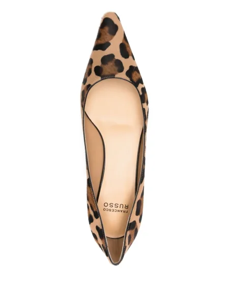 Pantofi cu toc Francesco Russo cu imagine cu model leopard