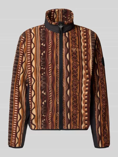 Kardigan rozpinany o kroju regular fit ze stójką model SIGNATURE' Colucci