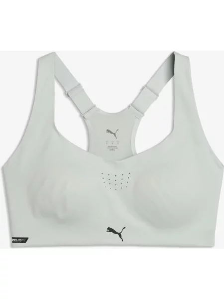 Biustonosz Puma PWRMODE high zielony szarawy XS biały