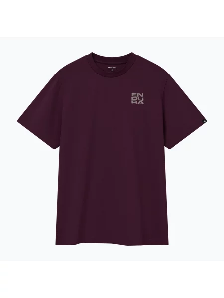 Футболка велосипедна Endura Stacked Logo Graphic Tee black cherry чорна