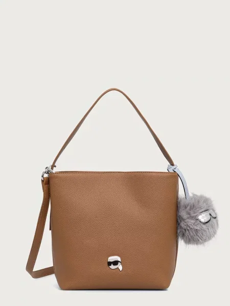KARL LAGERFELD Ročna torba rjava
