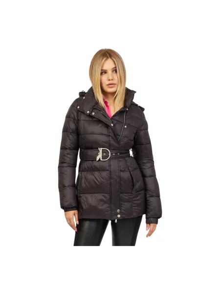 Kurtka puchowa Patrizia Pepe z autografem czarna