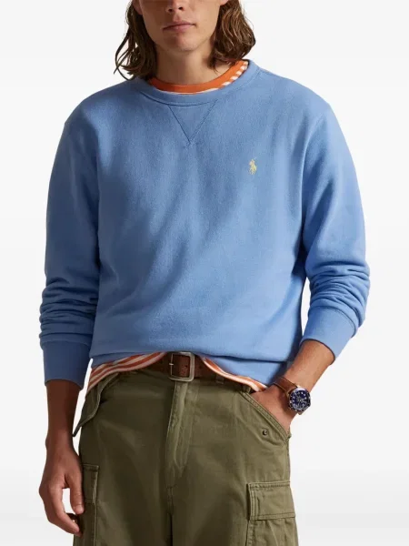 Șapcă Polo Ralph Lauren cu broderie din țesătură twill în carouri albastru