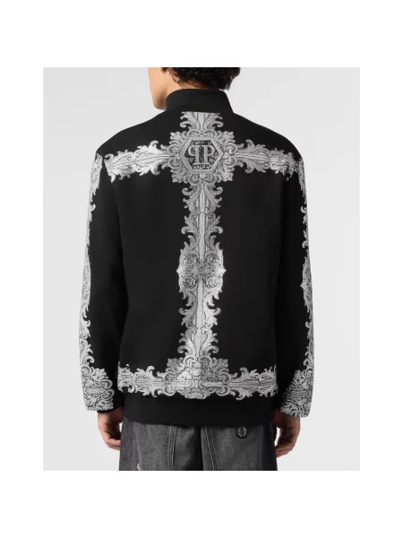 Bluza rozpinana Philipp Plein czarna