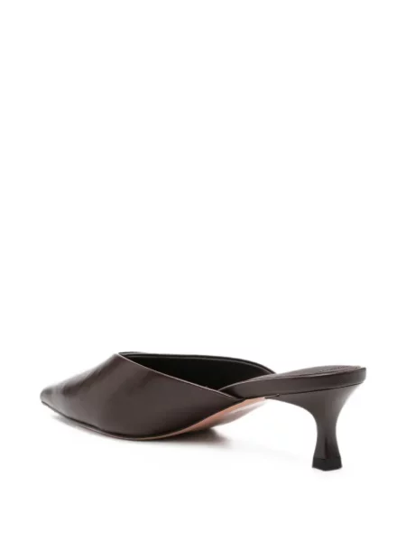 Papuci tip mules Adrianna Feretti maro