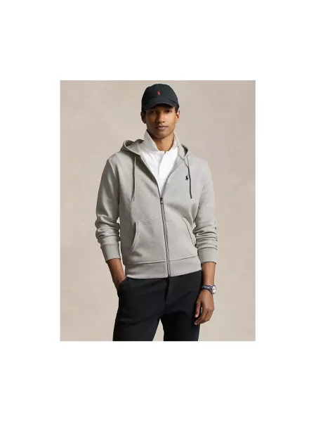 Polo Ralph Lauren bluza z kapturem gładka szary