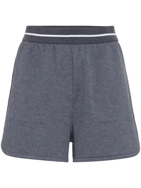 Pantaloni scurți Brunello Cucinelli cu dungi gri