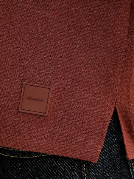 Calvin Klein Pulóver rozsdavörös narancsszínű