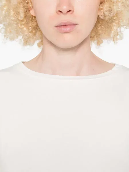 Top Weekend Max Mara cu decolteu rotund alb