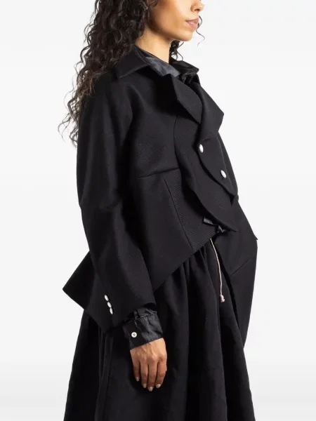 Geacă Comme Des Garçons asimetrică negru