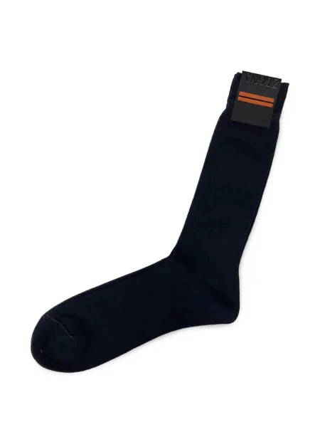 Șosete Zegna tricotate albastru