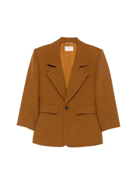 Marynarka Saint Laurent wełniana brązowa