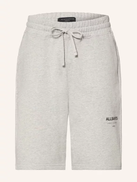 Allsaints Teplákové Kraťasy Undrgrnd světle šedá