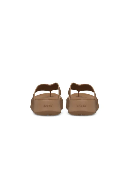 Platform talpú vietnámi papucs Crocs barna