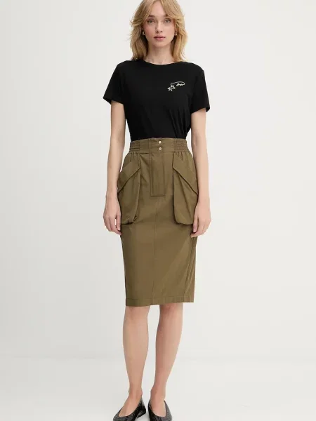 Спідниця Pinko midi пряма зелений
