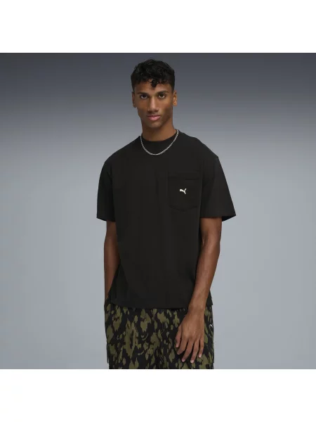 PUMA koszulka z kieszenią Select Essentials Akcesoria S czarny