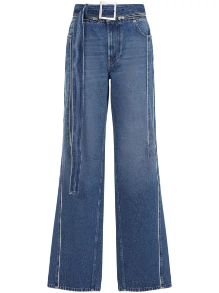 Jeansy dzwony Jean Paul Gaultier dzwony niebieskie