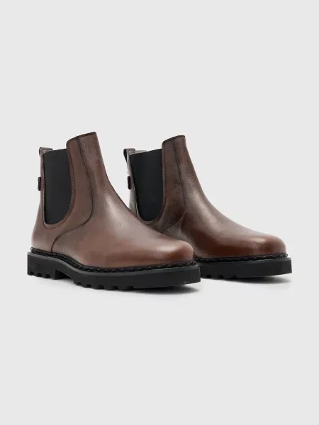 Шкіряні черевики AllSaints SKIFF CHELSEA BOOT коричневий