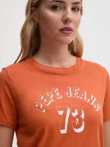 Pepe Jeans tričko GIGI oranžové