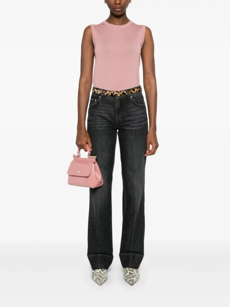 Дънки straight leg Dolce & Gabbana черно