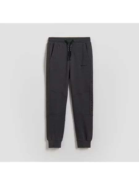 Reserved Sportovní kalhoty slim fit tmavě šedá