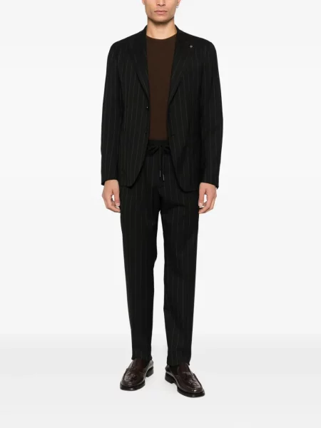 Costum Tagliatore cu dungi de costum negru