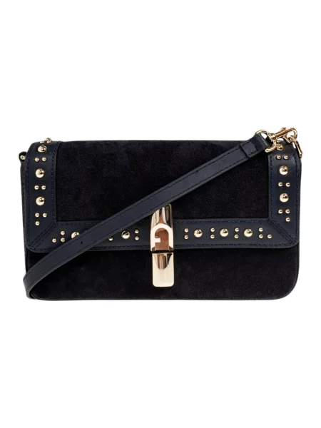 Torebka crossbody Furla skórzana czarna