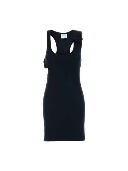 Mała mały sukienka mini Courreges z dżerseju czarna